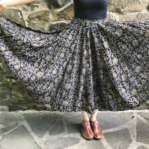Matta Gagra Kalamkari Skirt Gardenia